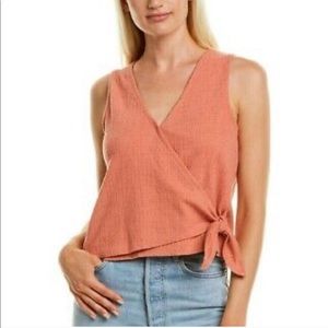 Madewell Texture & Thread Wrap-Tie Tank - Size XXL